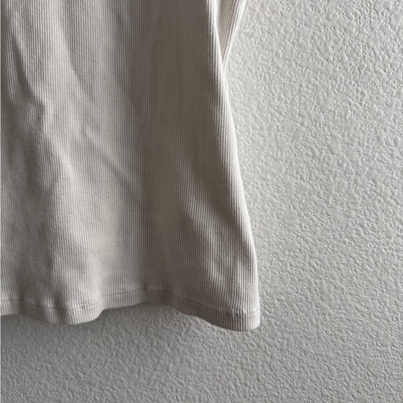 Reformation White Ribbed Tank Top - Picture 3 of 6